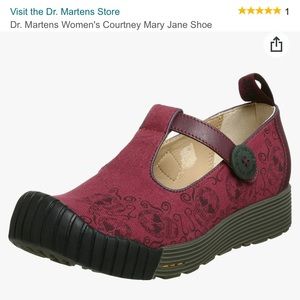 Dr Martens skull canvas and leather Mary Janes